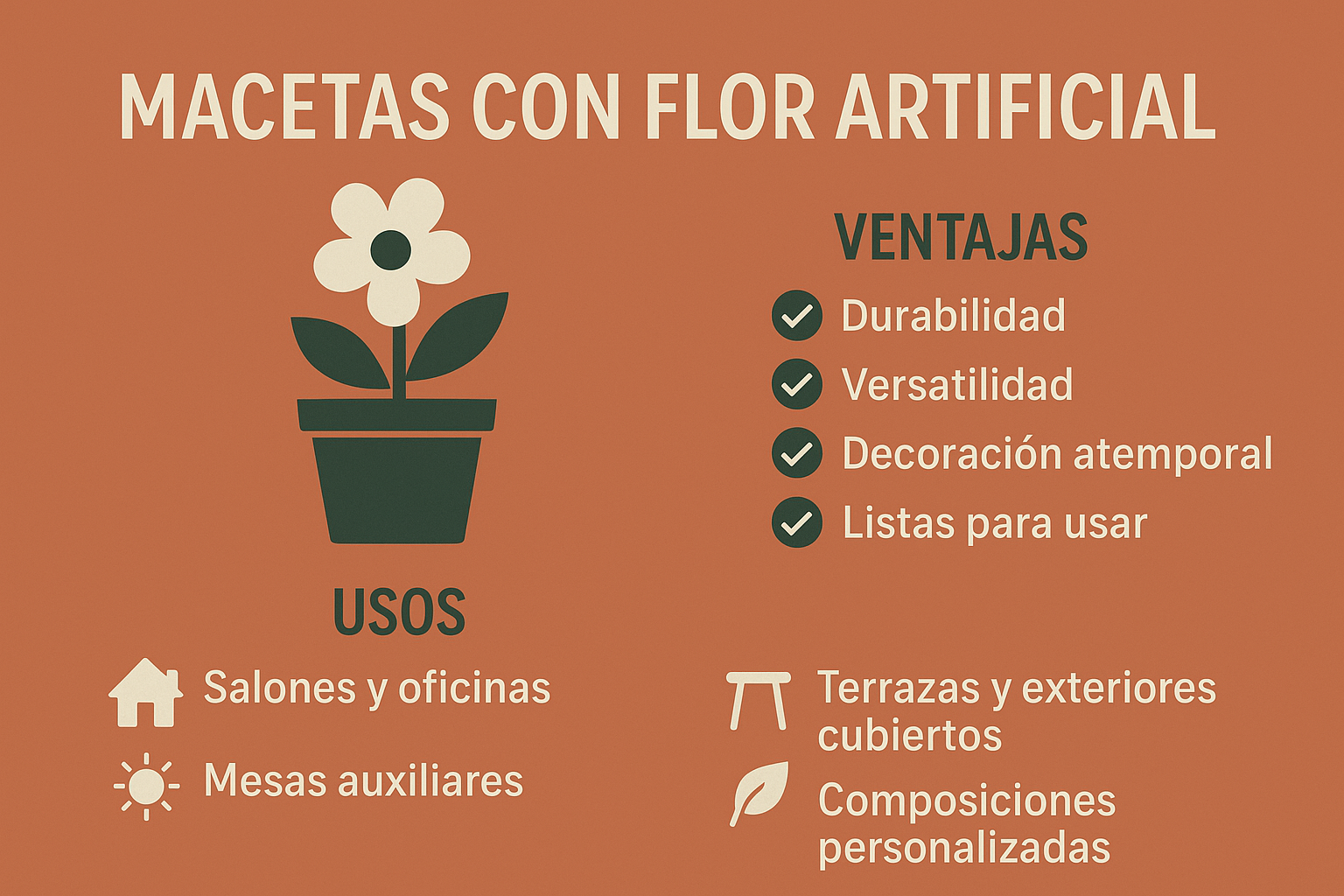 maceta con flores