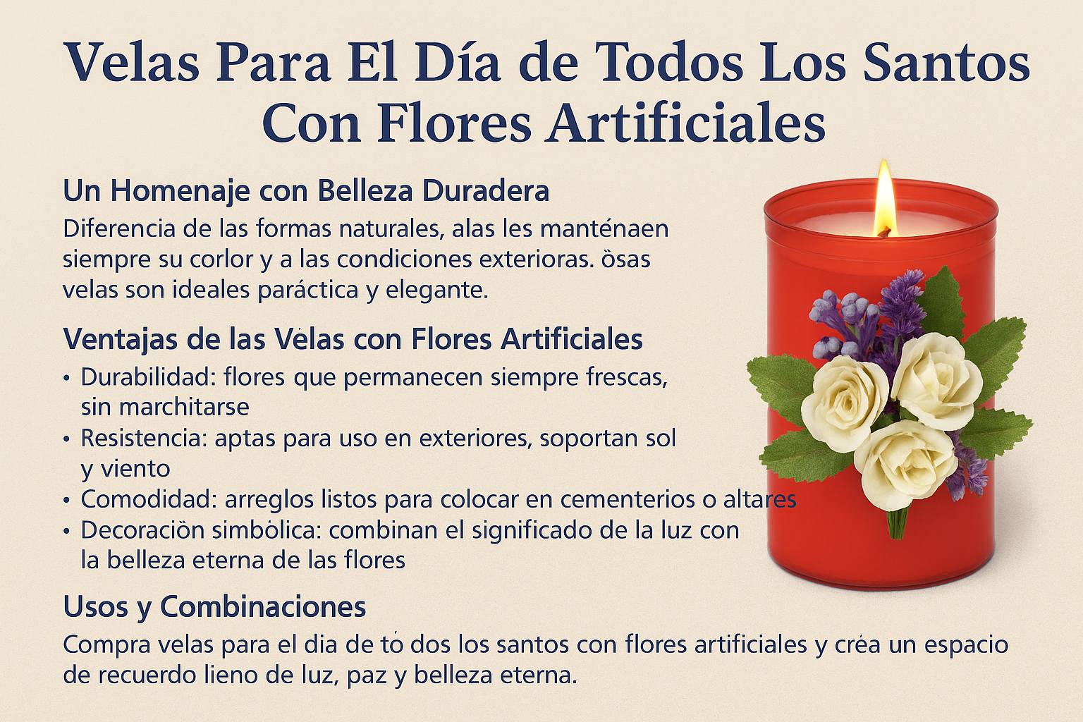 infografía vela para santos
